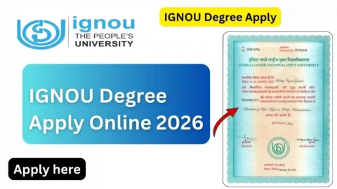 IGNOU Degree Apply Online 2026: Direct Link & Step-by-Step Guide