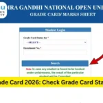 IGNOU Grade Card 2026: Check Grade Card Status Online
