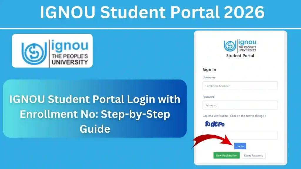 IGNOU Student Portal Login with Enrollment No: Step-by-Step Guide