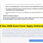 IGNOU TEE Dec 2026 Exam Form: Apply Online & Last Date