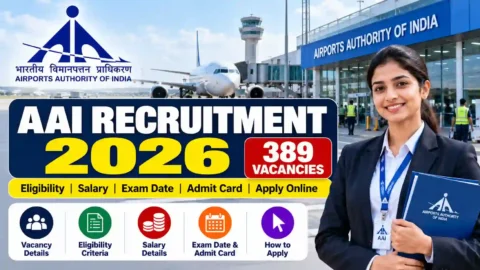 Airport Authority of India Recruitment 2026: 389 Vacancies, Eligibility, Salary, Exam Date and Latest Updates