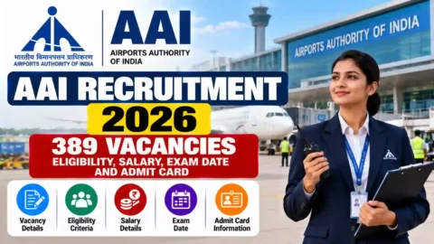 AAI Recruitment 2026: 389 Vacancies, Eligibility, Salary, Exam Date and Admit Card