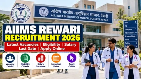 AIIMS Rewari Recruitment 2026: 64+ Vacancies, Eligibility, Salary, Last Date & Apply Online
