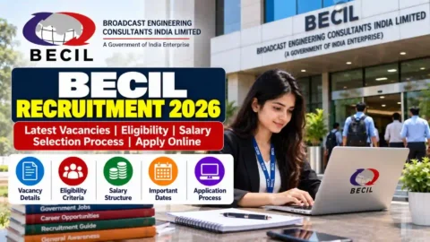 BECIL Recruitment 2026: Latest Vacancies, Eligibility, Salary, Last Date & Apply Online