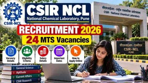 CSIR NCL Recruitment 2026: 24 MTS Vacancies, Eligibility, Salary, Last Date & Apply Online