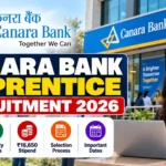 Canara Bank Apprentice Recruitment 2026: 3,500 Vacancies, ₹16,650 Stipend, Eligibility & Last Date