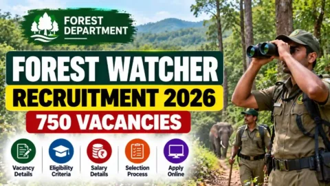 Forest Watcher Recruitment 2026: 750 Vacancies, Eligibility, Salary, Last Date & Apply Online