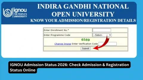 IGNOU Admission Status 2026: Check Admission & Registration Status Online