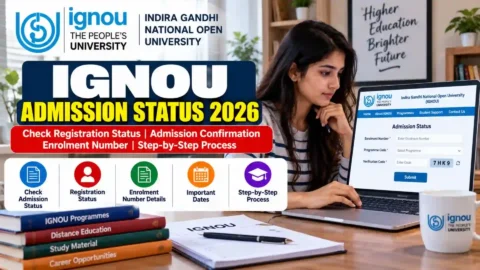 IGNOU Admission Status 2026 – Check Status Online