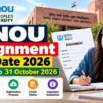 IGNOU Assignment Last Date 2026: Submission Deadline, Status Check and Important Links 1 IGNOU Assignment Last Date 2026: Submission Deadline, Status Check and Important Links