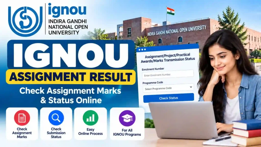 IGNOU Assignment Result 2026: Check Assignment Marks & Status Online