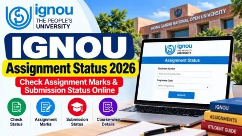 IGNOU Assignment Status 2026: Check Assignment Marks & Submission Status Online