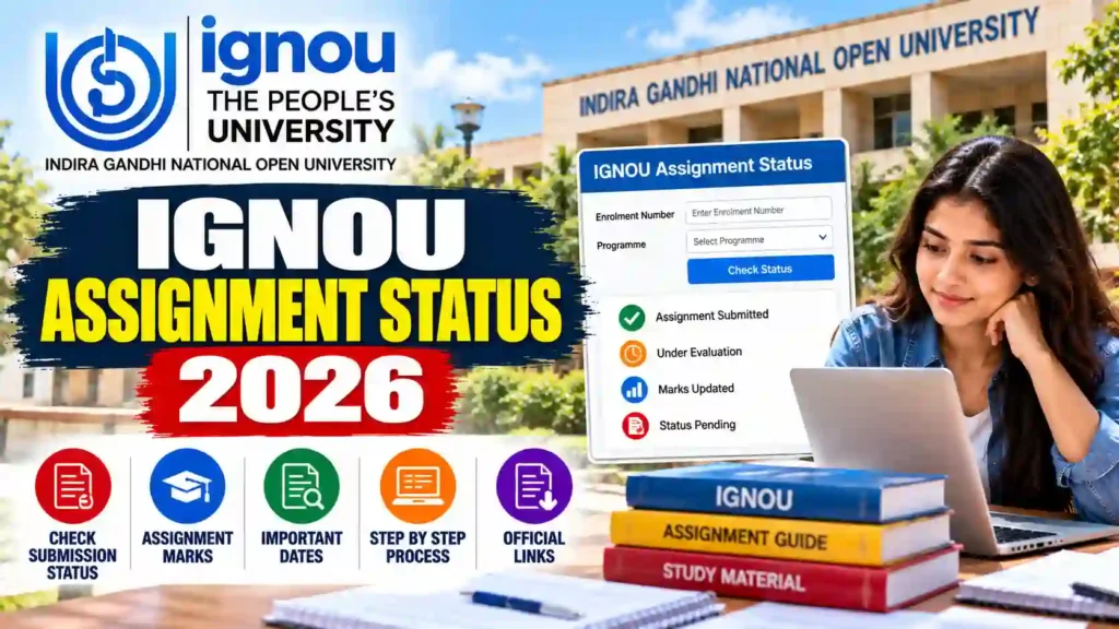 IGNOU Assignment Status 2026: Check Submission Status & Marks Online