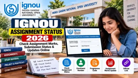IGNOU Assignment Status 2026: Check Assignment Marks, Submission Status & Updates Online