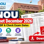 IGNOU Date Sheet December 2026 Released? Download PDF & Check Exam Dates 2 IGNOU Date Sheet December 2026 Released? Download PDF & Check Exam Dates