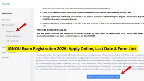 IGNOU Exam Registration 2026: Apply Online, Last Date & Form Link