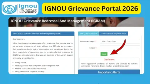 IGNOU Grievance Portal 2026: Submit & Track Your Complaint Online