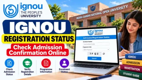 IGNOU Registration Status 2026: Check Admission Confirmation Online