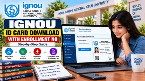 IGNOU ID Card Download with Enrollment No: Step-by-Step Guide