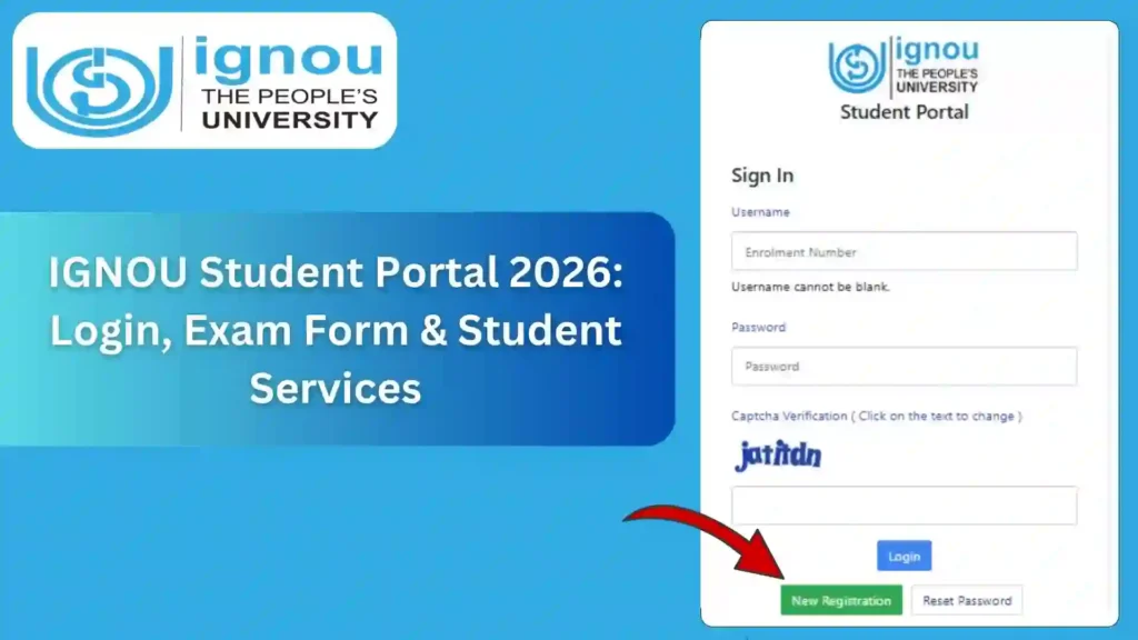IGNOU Student Portal 2026: Login, Exam Form & Student Services