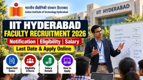 IIT Hyderabad Faculty Recruitment 2026: Eligibility, Salary, Last Date & Apply Online