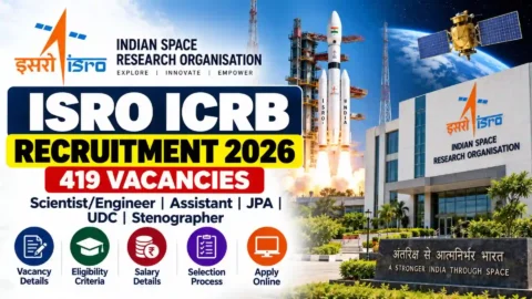 ISRO ICRB Recruitment 2026: 419 Vacancies, Eligibility, Salary, Exam Date & Latest Updates