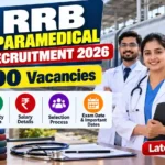 RRB Paramedical Recruitment 2026: 590 Vacancies, Salary, Eligibility & Exam Date – Latest Updates