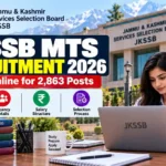 JKSSB MTS Recruitment 2026: Apply Online for 2,863 Posts, Eligibility, Salary & Last Date
