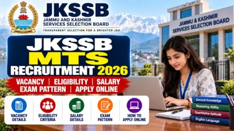 JKSSB MTS Recruitment 2026: Vacancy, Eligibility, Salary & Apply Online