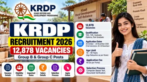 KRDP Recruitment 2026: 12,878 Vacancies, Eligibility, Important Dates and Apply Online