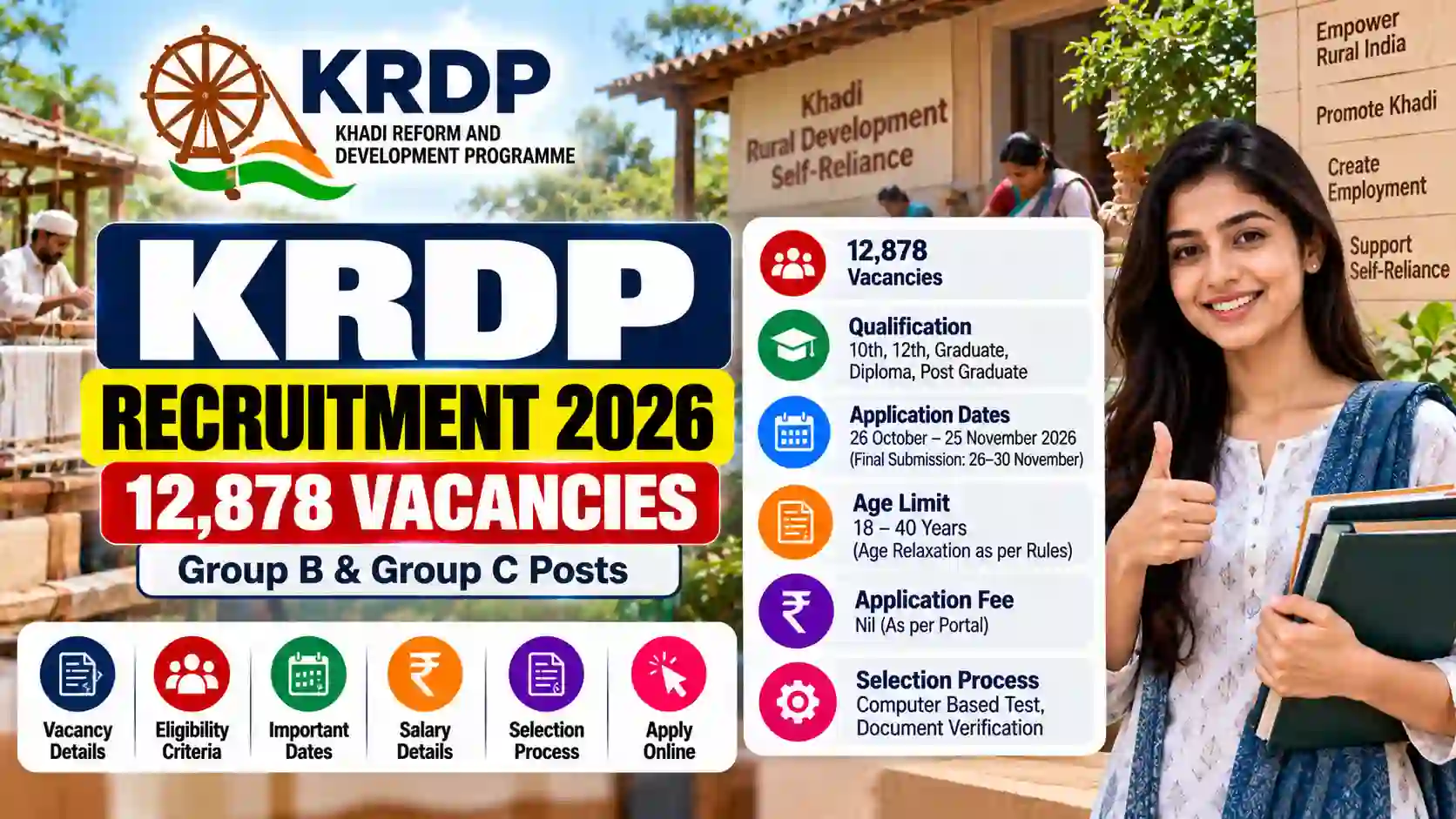 Telegram Importance KRDP Recruitment 2026: 12,878 Vacancies, Eligibility, Important Dates ...
