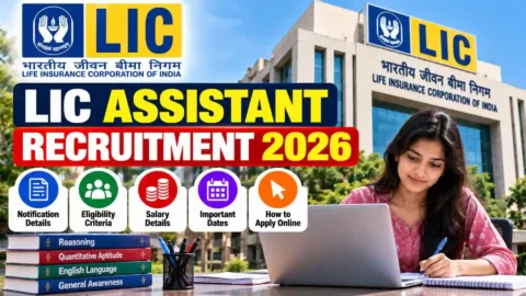 LIC Assistant Recruitment 2026: Notification, Eligibility, Salary, Exam Date & Apply Online