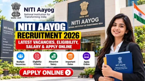 NITI Aayog Recruitment 2026: Latest Vacancies, Eligibility, Salary, Last Date & Apply Online