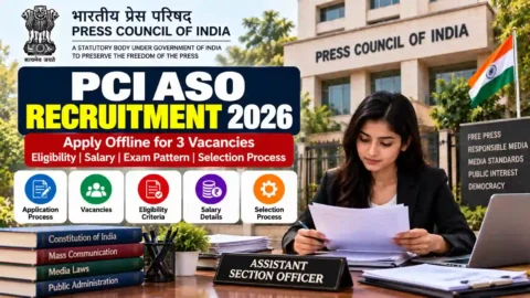 PCI ASO Recruitment 2026: Apply Offline for 3 Vacancies, Eligibility, Salary & Selection Process