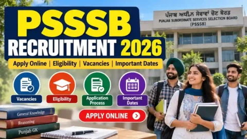 PSSSB Recruitment 2026: Apply Online, Eligibility, Vacancies & Dates