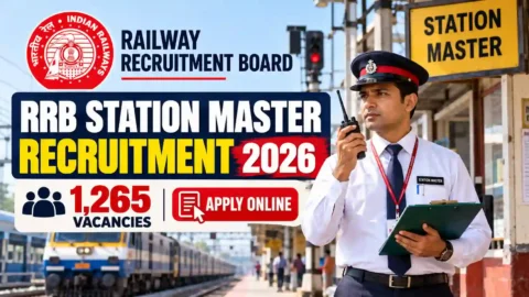 RRB Station Master Recruitment 2026: 1,265 Vacancies, Apply Online