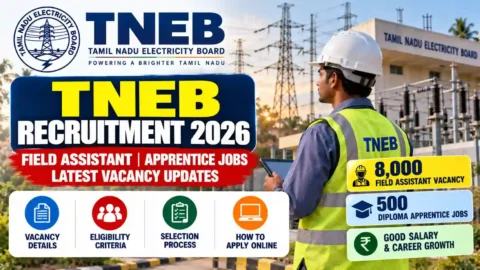 TNEB Recruitment 2026: Field Assistant Vacancy, Apprentice Jobs & Apply Online