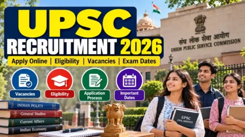 UPSC Recruitment 2026: Apply Online, Eligibility, Vacancies & Last Date