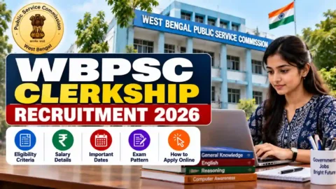 WBPSC Clerkship Recruitment 2026: Eligibility, Salary, Last Date, Exam Pattern and Apply Online