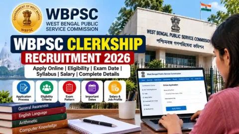 WBPSC Clerkship Recruitment 2026: Apply Online, Eligibility, Exam Date & Salary