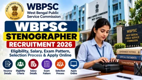 WBPSC Stenographer Recruitment 2026: Eligibility, Salary, Exam Pattern & Apply Online