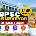 WBPSC Sub Surveyor Recruitment 2026: 1,145 Vacancies, Salary, Eligibility & Apply Online 1 WBPSC Sub Surveyor Recruitment 2026: 1,145 Vacancies, Salary, Eligibility & Apply Online