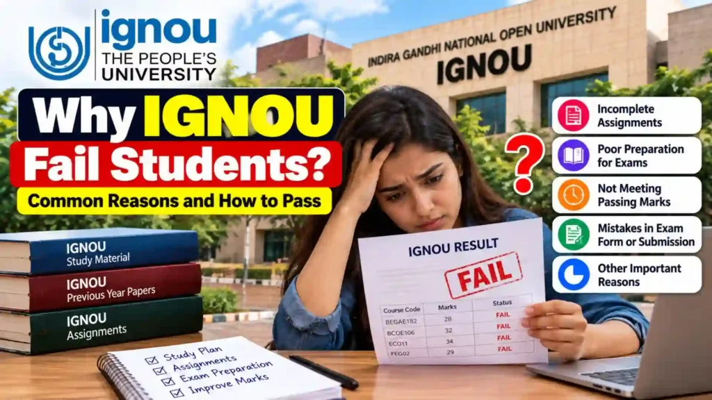 Why IGNOU Fail Students? 10 Common Reasons and How to Pass Your Exams