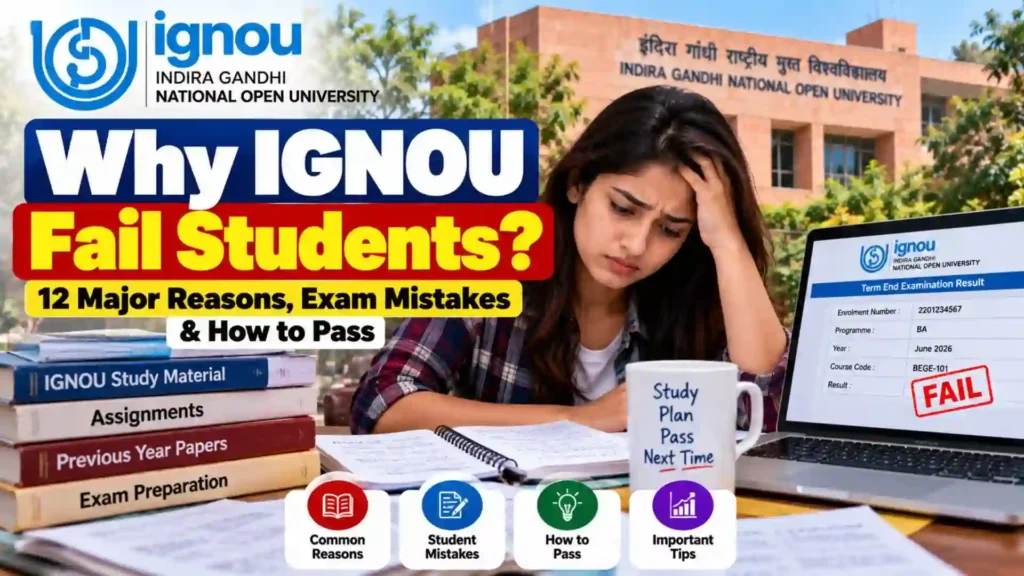 Why IGNOU Fail Students? 12 Major Reasons, Exam Mistakes & How to Pass